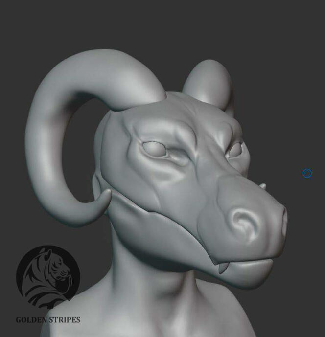 3D Dragon&#39;s Head